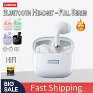 ชุดหูฟังบลูทูธ5.1สำหรับเล่นเกมกีฬาหูฟังเอียบัดไร้สายหูฟังบลูทูธมินิ Lenovo LP40 Pro TWS พร้อมระบบชาร