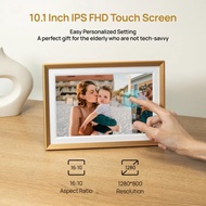 Arzopa 10.1 Ips Touchscreen Digital Frame, Brown