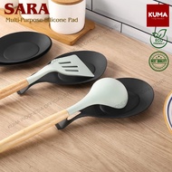 Silicone Coaster KUMA Sara Multipurpose Silicon Coaster Multipurpose Sodet Spatula Coaster Silicone 