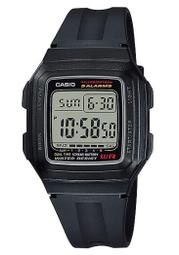 CASIO 流線運動潮流電子錶  10年電力  LED 燈 F-201WA-1A