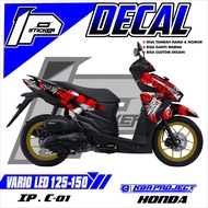 Decal VARIO LED 125-150 - Sticker Decal Variation List HONDA VARIO LED 125-150 IP.C-01 IP StripingDe
