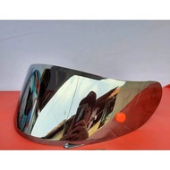 ✢ ✎ ♞HITAM Flat visor kyt rc-7+kyt r10+kyt k2r iridium /silver/Black/tear off post (GMA)