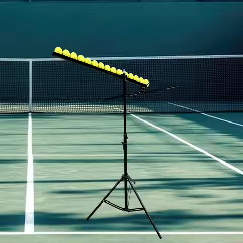 Tennis Balls Dropping Machine, Professional, Adjustable, Portable, Durability, Tennis Serving Machin