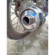 ♞,♘muffler tip /stock pipe tip stainless  tmx125/155 alpha, barako175/bajaj100/125