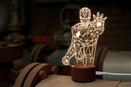 【日本巧鋪】LED 造型 3D立體燈 鋼鐵人 HELLO KITTY 聖誕禮物 麋鹿 巴黎鐵塔 小夜燈 氣氛燈 造型燈