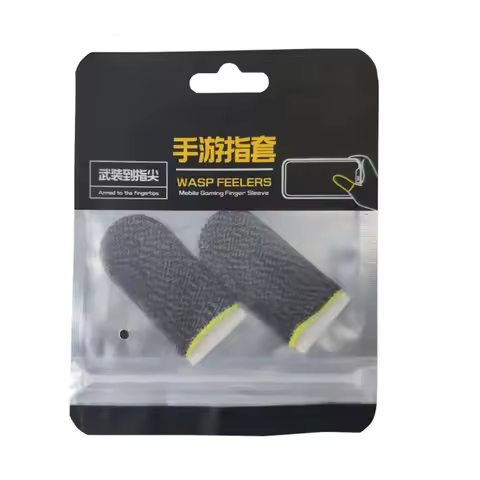 1/2/4Pair Touch Screen Finger Sleeves Non-Scratch Nylon Fiber Sweatproof Gloves Finger Sleeves For E