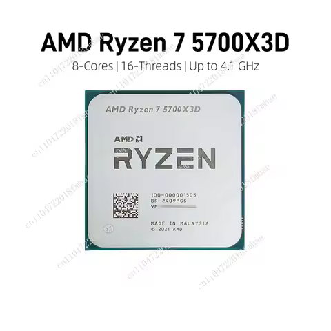 Suitable for X570 B550 8-core 16 105W AM4 CPU DDR4 Ryzen 5000 series processors AMD Ryzen 7 5700X3D 