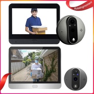 ❤ RotatingMoment  - WiFi Door Peephole Viewer 4.3 IPS Screen Digital Door Viewer for Home Security