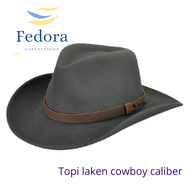 topi laken pria akubra classic hat