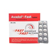 Avadol-Fast 500mg Paracetamol 500mg Fast Dissolve Fast Action Exp:05/2028