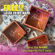 Wooden Paper&Coin Bank/Personalized Alkansya Piggy Bank Coin Bank