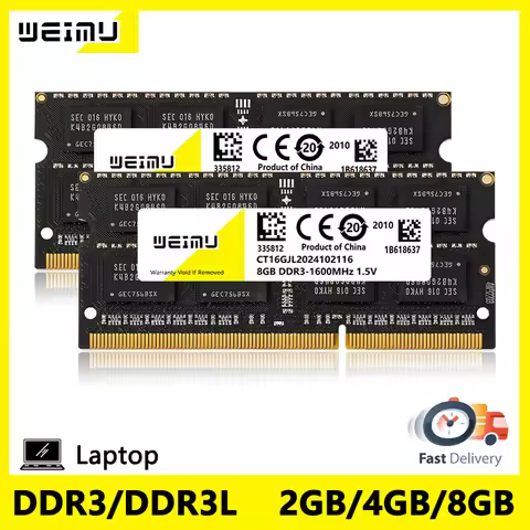 DDR3 DDR3L 4GB 8GB Laptop Memory Ram PC3 1066 1333 1600 1866Mhz PC3L 8500 10600 12800 204Pin Noteboo