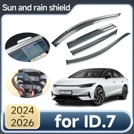 Sun And Rain Shield for Volkswagen VW ID.7 ID7 ID 7 2024 2025 2026 Wind Rain Visors Auto Deflector W