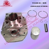 Y125 Z / ZR (SHARK) HIGH PERFORMANCE CYLINDER RACING BLOCK KIT (57MM) (IRON) YAMAHA