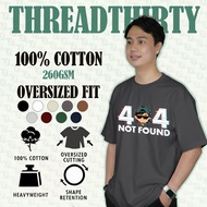THREADTHIRTY Heavyweight Tee – Glitch Series: 404 NOT FOUND ❌🖥️
