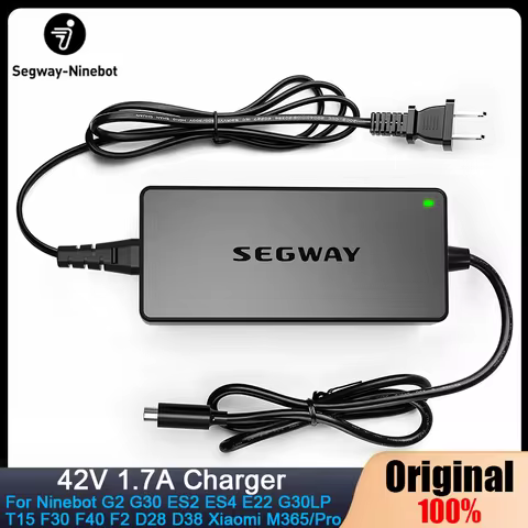 Original 42V 1.7A Segway Charger For Ninebot G2 G30 ES2 ES4 E22 G30LP T15 F30 F40 F2 D28 D38 For Xia