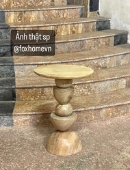 (CÓ ẢNH THẬT) Bàn trà sofa chất liệu gỗ tự nhiên phong cách độc đáo side table end table decor phòng