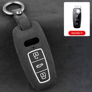 เคสกุญแจป้องกันสำหรับ Audi A4 A5 A6 A3 TT Q3 Q5 Q7 แบบหนังเทียม