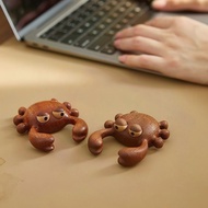 Solid Wood Crab Massage Comb Ebony Comb Head Facial Care Free Girlfriend Hand Care