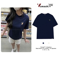 Vsmash Sportwear Unisex Badminton T-shirt – Puffy print "CAPYPARA character" – Soft, Cool, Absorbent