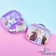 ♀高麗妹♀韓國 Disney FROZEN II《冰雪奇緣2》304不鏽鋼/餐具收納/樂扣蓋五分格餐盤&amp;手提袋(預購)