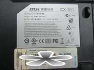 台中筆電維修：微星 MSI cx420/MS-1453 開機無反應,開機斷電,顯卡故障花屏,面板變暗.無畫面,泡水機維修