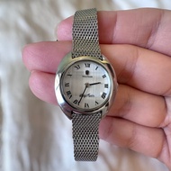 Waltham Lady Maxim 銀白面手動上鏈蠔型機械錶