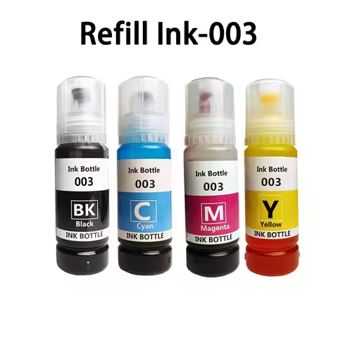 Dye Ink 003 Refill Ink Kit for Epson L1110 L1210 L1216 L1250 L1256 L3100 L3101 L3106 L3110 L3210 L31