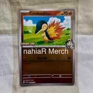 Pokemon TCG Indonesian Cyndaquil Ethan 250/SV-P Champion Attendance