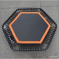 Supply Fitness Trampoline Same Hexagonal Trampoline Mute Ground Trampoline with Armrest Outdoor Household