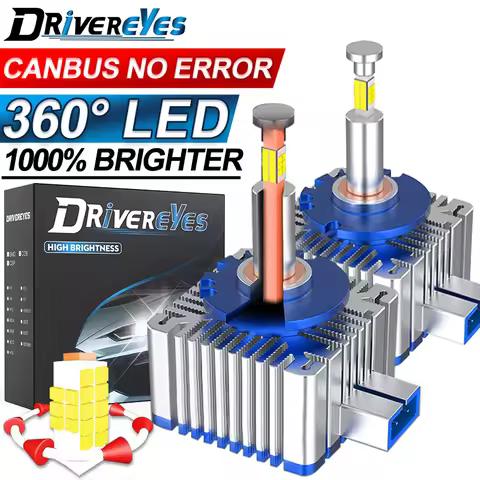 360 D1S Led D3S Car Headlights HID D1S D3S D8S D1R D3R D Series HID Lights Canbus 3D CSP 1:1 Led Lig