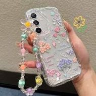 Floral Butterfly Design Phone Case For Samsung Galaxy S25 ULTRA, S24 FE, A56, A16-5G, A17, With Colo
