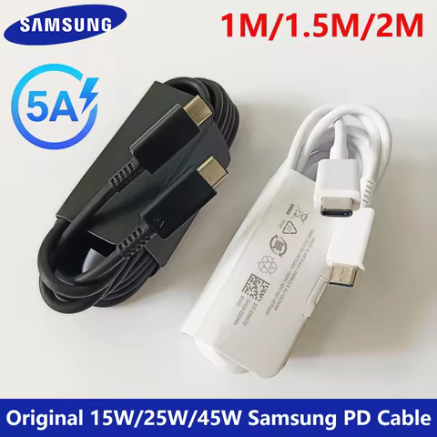 Samsung Original PD Fast Charging 5A USB C To Type C Cable For Galaxy S26 Ultra S25 Edge S24 FE S23 