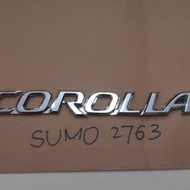 One COROLLA written emblem