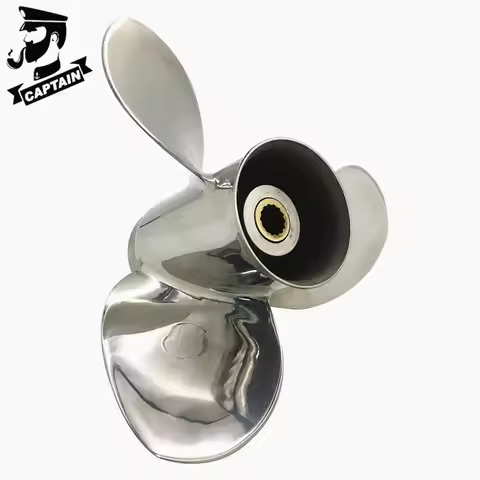 Captain Propeller 9.25X11 Fit Tohatsu Outboard Engines 9.9HP 12HP 15HP 18HP 20HP Stainless Steel 14 
