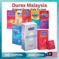 Durex Condoms Tahan Lama Durex Kondom lubricant invisible real feel ultra Thin Durex 003 Lelaki 狼牙套 避孕套 安全套
