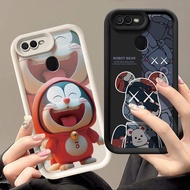 Casing Oppo a12 Casing Oppo a7, Violent Bears ONE PIECE Cartoon Patterned Cool Boy Soft Phone Casing