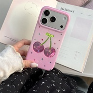 Korean ins simple foundation make-up color star cherry suitable for iPhone17promax phone case 16prom