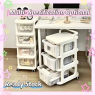 【2-8Layers】Trolley Rack Drawer Cabinet,Kabinet laci dengan stroller roda, rak penyimpanan mainan bay