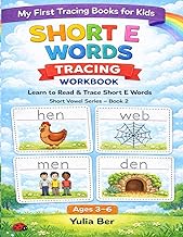 My First Short E Words Tracing Workbook for Kids Ages 3–6: Early Phonics Practice for Preschool & Ki
