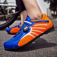 Lock-free cycling shoes for professional road and mountain bikes. Hard-soled leisure universal cycling shoes for men and women in summer.