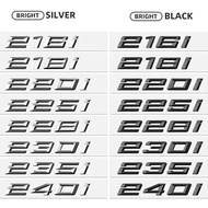Car Trunk ABS Chrome Letters Badge Emblem Decal Sticker For BMW 2 Series 216i 218i 220i 225i 228i 23