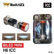 (0377-HJG) Lampu Bohlam LED Motor Biled Mini Laser Premium ICC H6 Bluelens PNP