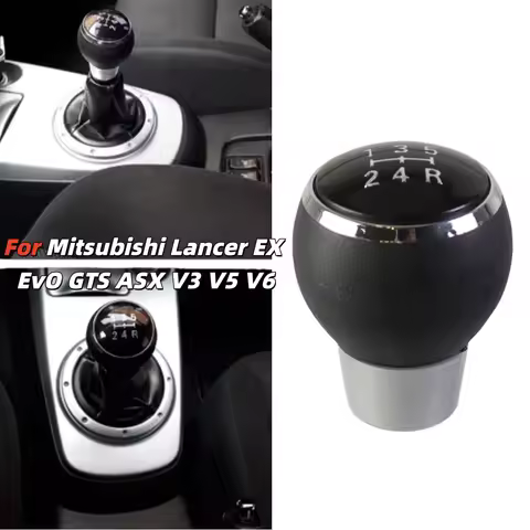 5 speed Car manual gear shift head gearbox shift knob For Mitsubishi Lancer EX/EvO/GTS/ASX V3 V5 V6
