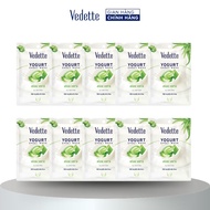 COMBO 10 Mặt nạ giấy sữa chua Vedette Nha Đam 22ml