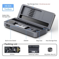 *FNIRSI HS02A+HS02 Tool Box Soldering Iron Tips Accessories