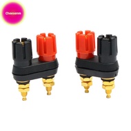 Cheesenm Speaker Banana Plug Terminal Connector Banana Socket Dual Female Banana Plug For Speaker Am