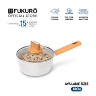 Fukuro Shiro Ceramic Non-Stick Saucepan (18cm)