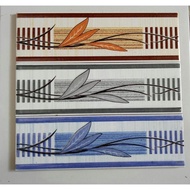 List Keramik 25cm Motif Garis Daun / Lis / Listello