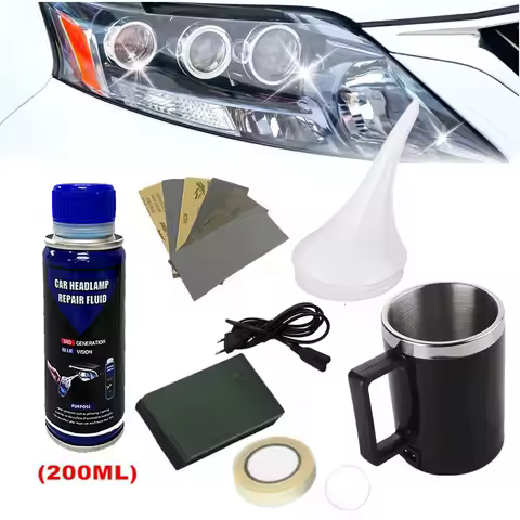 Car Headlight Repair Polish Kit Evaporator Polymer Liquid Automatic Heating Restoration Fumigation C